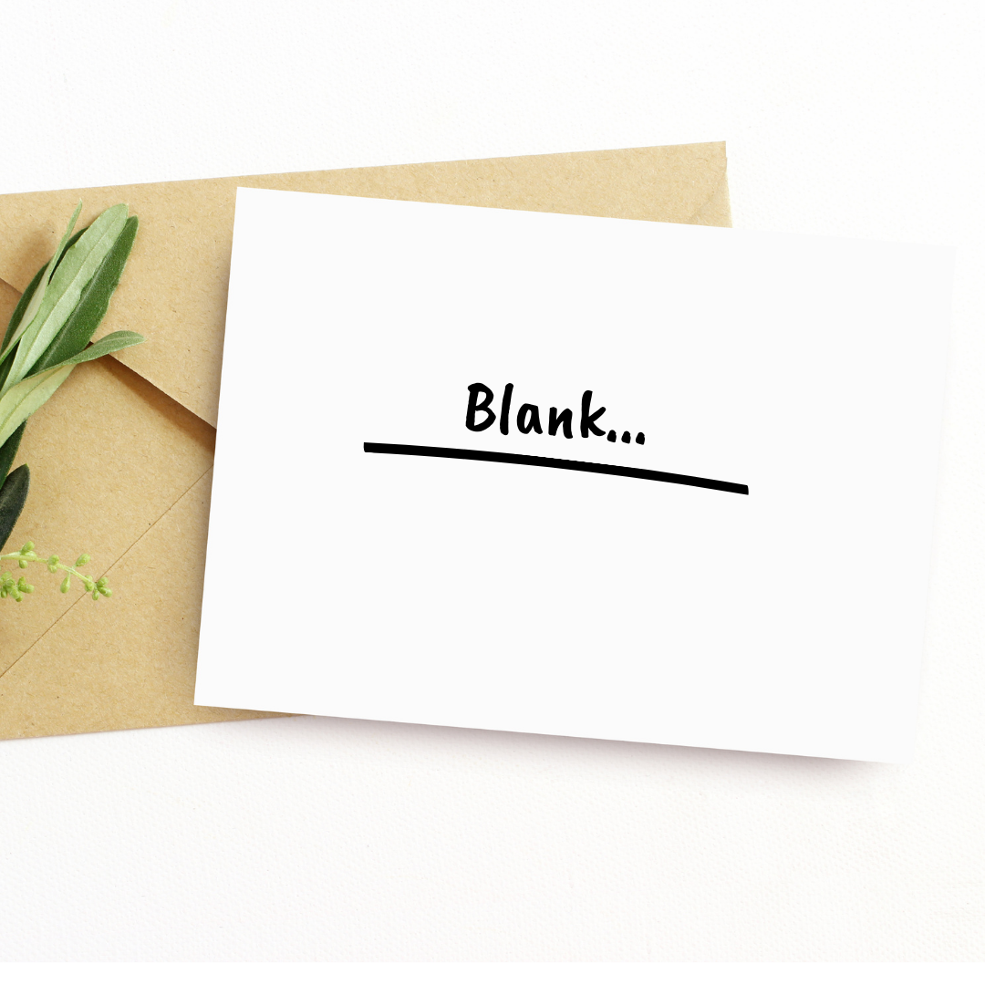 Thank You Card Minimal Blank Card for Someone Special Simple