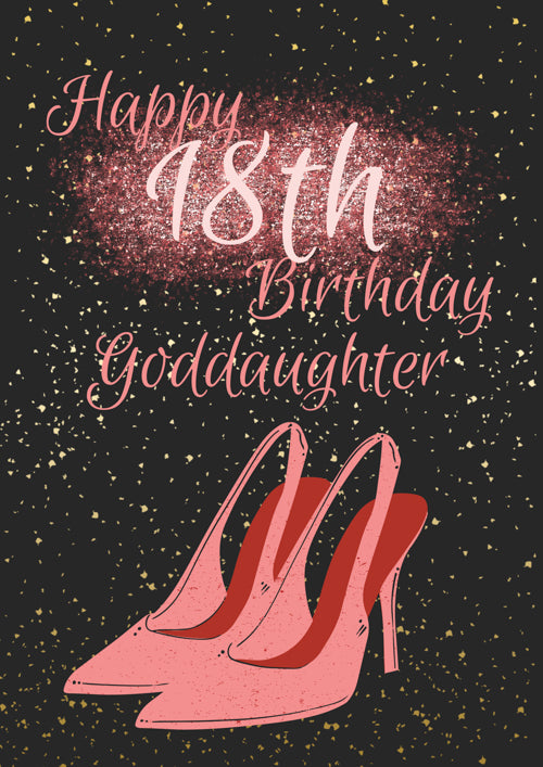 18th Goddaughter Birthday Card Personalisation