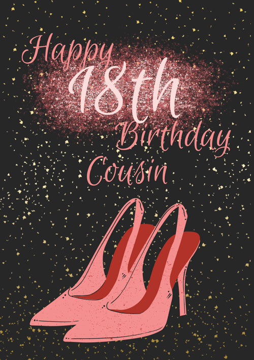 18th Cousin Birthday Card Personalisation