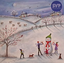 Charity Christmas Card - Box / Society Of St. Vincent de Paul SVP - Snow Field