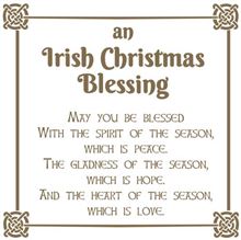 Charity Christmas Card -  Box / Aware AWE - Irish Christmas Blessing