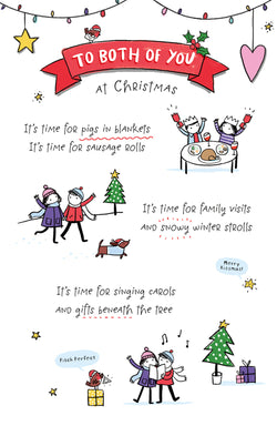 Both Of You Christmas Card