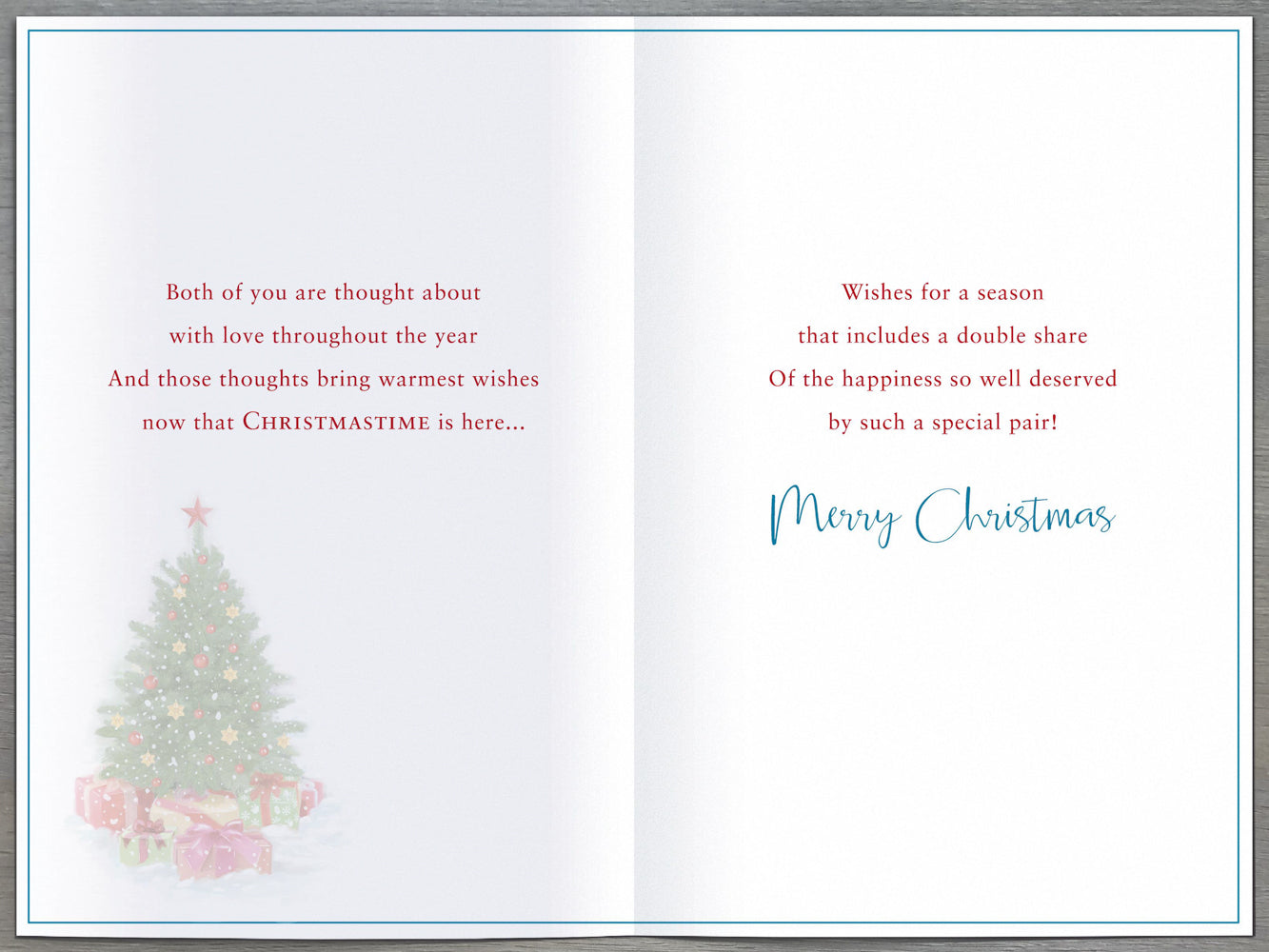 Special Couple Christmas Card