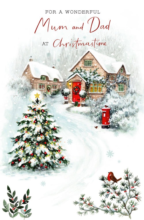 Mum And Dad Christmas Card