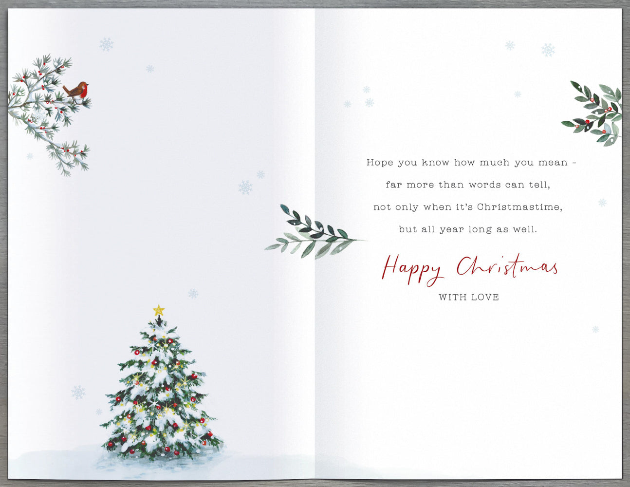 Mum And Dad Christmas Card