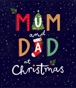 Mum And Dad Christmas Card