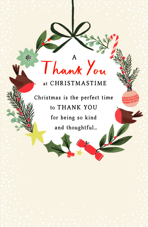Thank You Christmas Card
