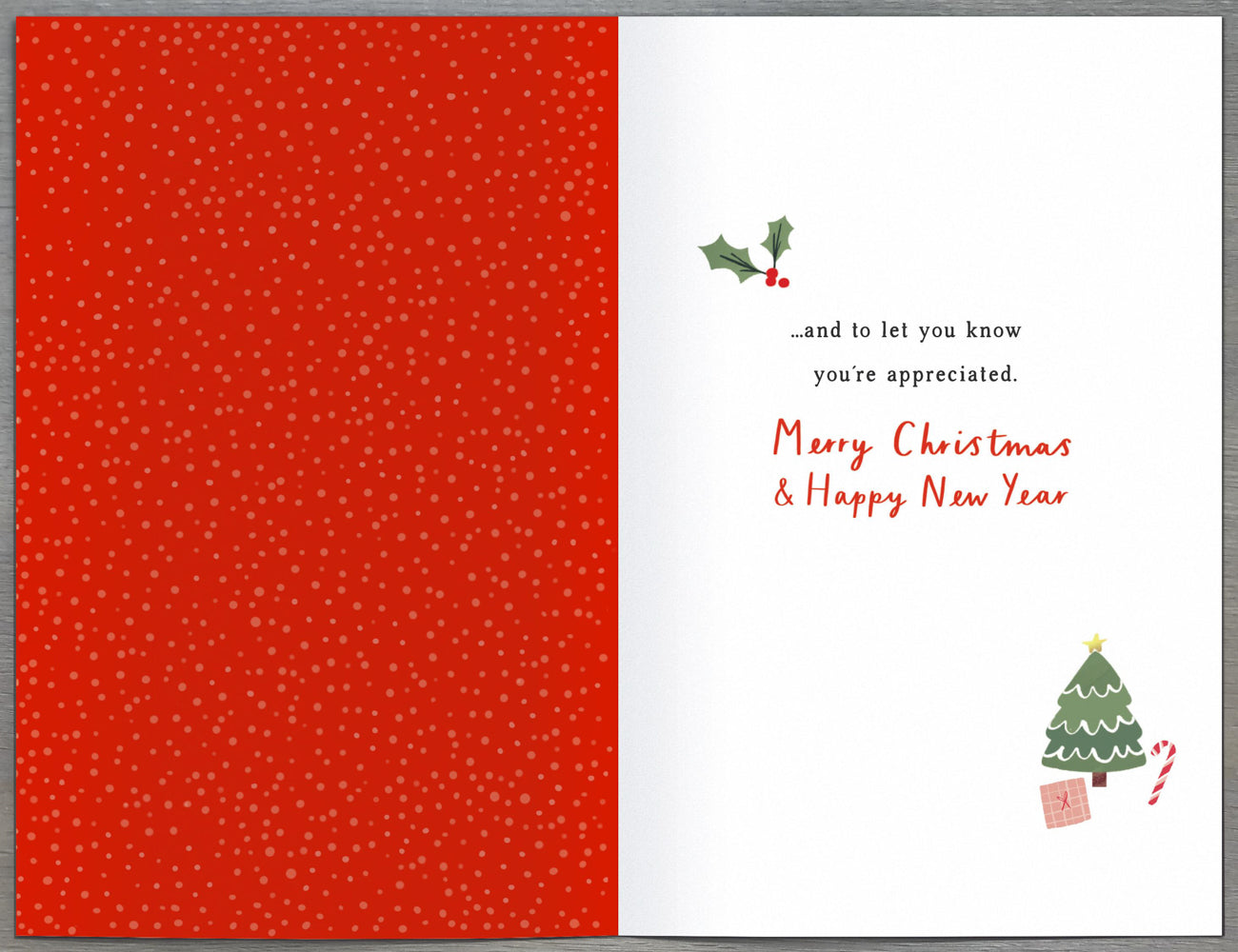 Thank You Christmas Card