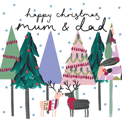 Mum And Dad Christmas Card