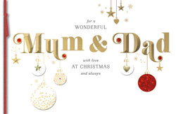 Mum And Dad Christmas Card