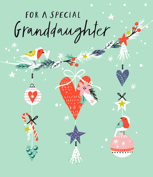 Special Granddaughter Christmas Card