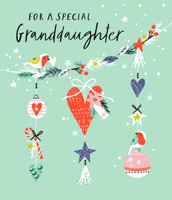 Special Granddaughter Christmas Card
