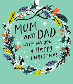 Mum And Dad Christmas Card