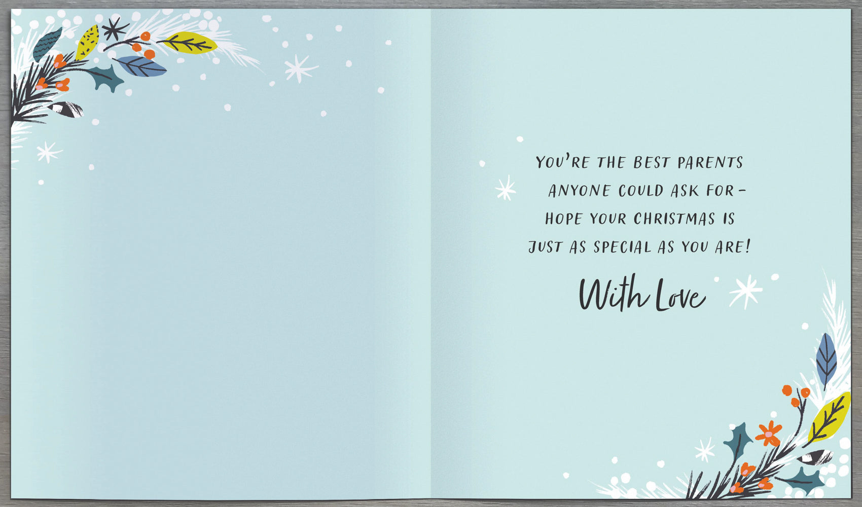 Mum And Dad Christmas Card