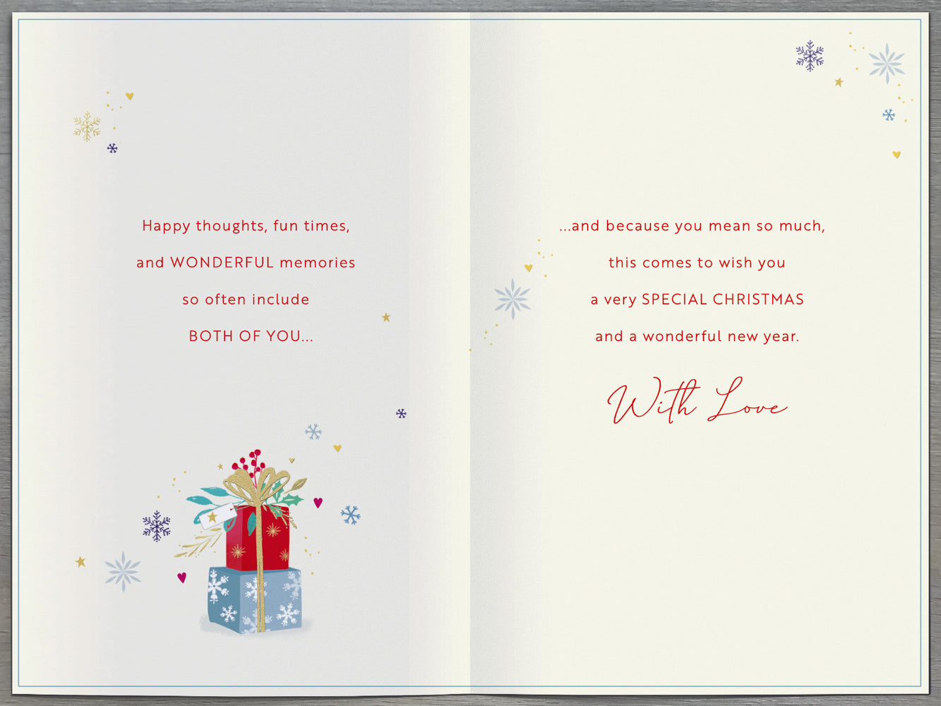 Both Of You Christmas Card