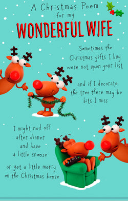 Funny Wife Christmas Card