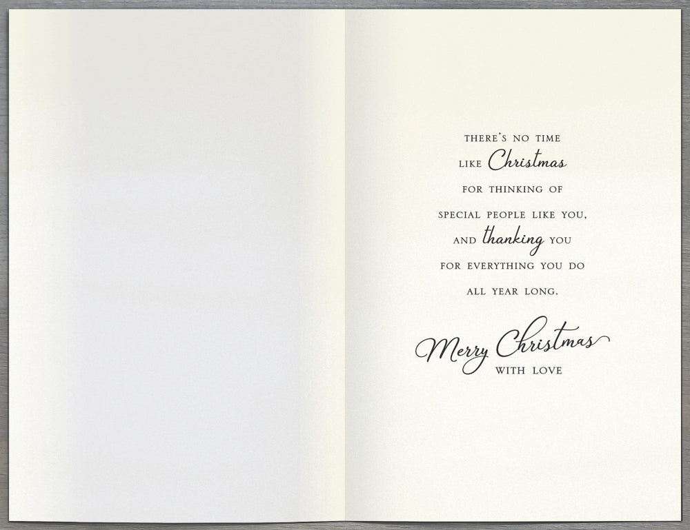 Thank You Christmas Card