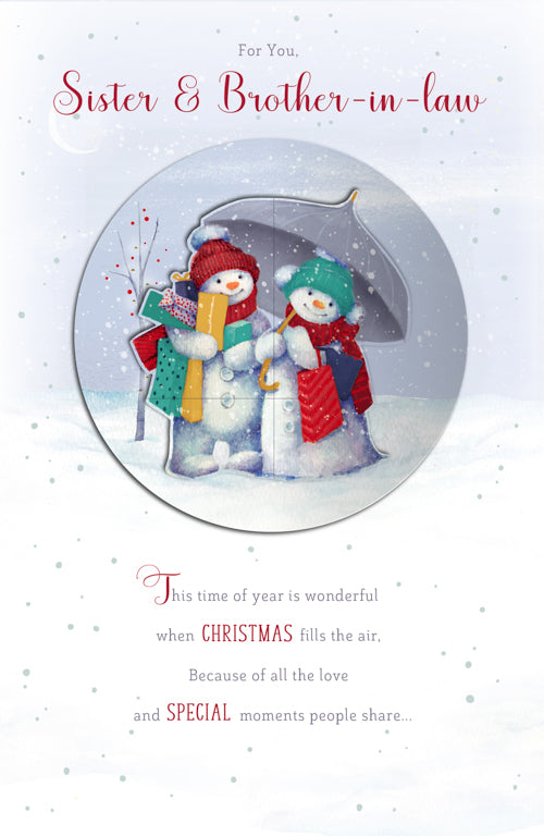 Sister And Brother In Law Christmas Card