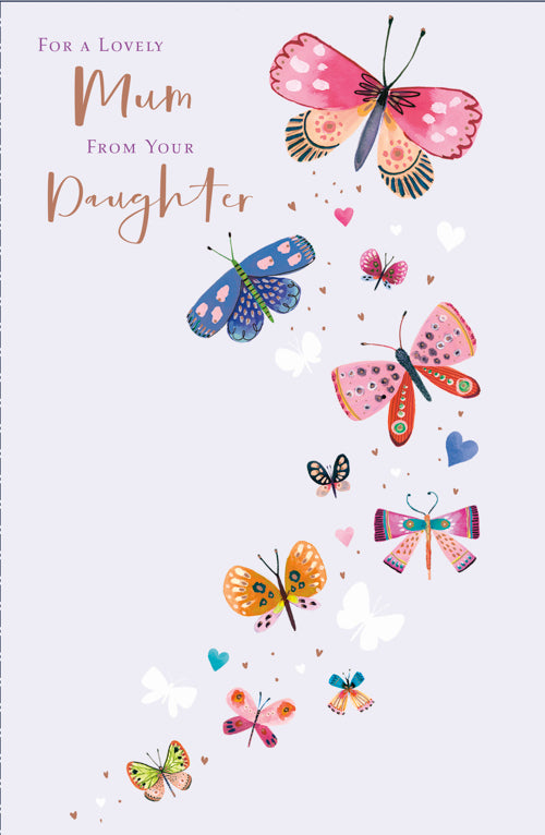 Mum From Your Daughter Mothers Day Card
