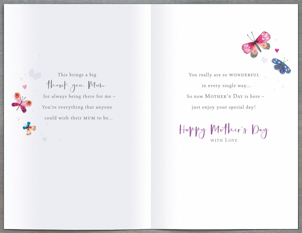 Mum From Your Daughter Mothers Day Card