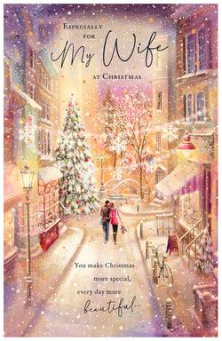 Especially For You My Wife Christmas Card