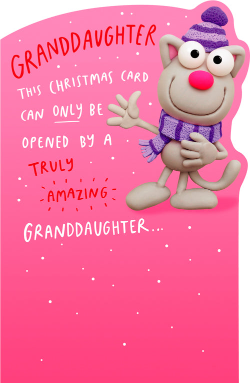 Funny Granddaughter Christmas Card 