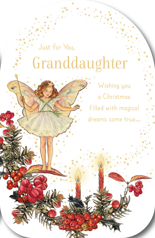 Just For You Granddaughter Christmas Card