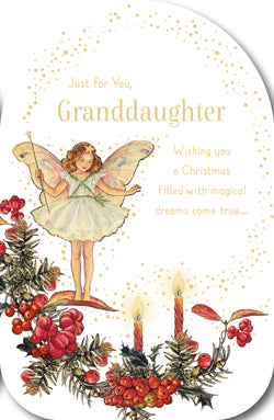 Just For You Granddaughter Christmas Card