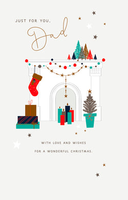 Just For You Dad Christmas Card