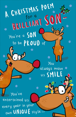 Funny Son Christmas Card