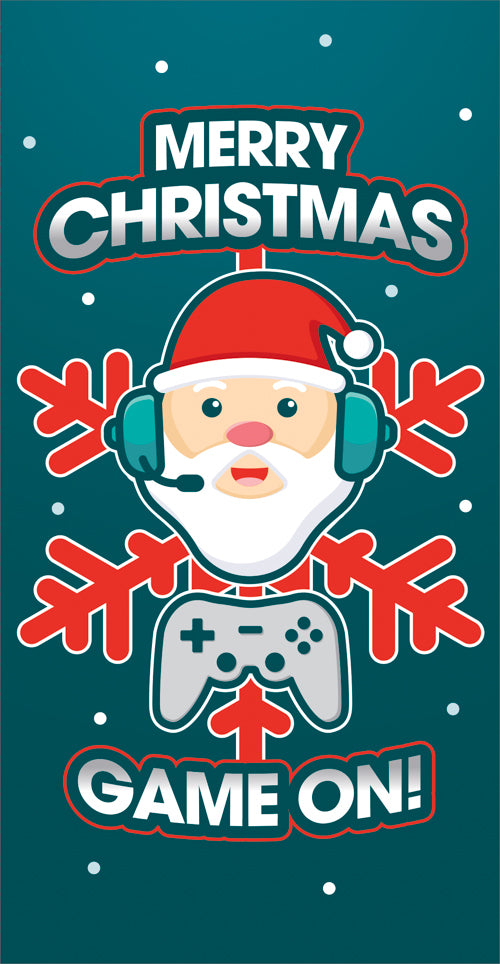 Kids Game On Christmas Card 