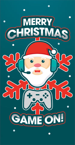 Kids Game On Christmas Card 