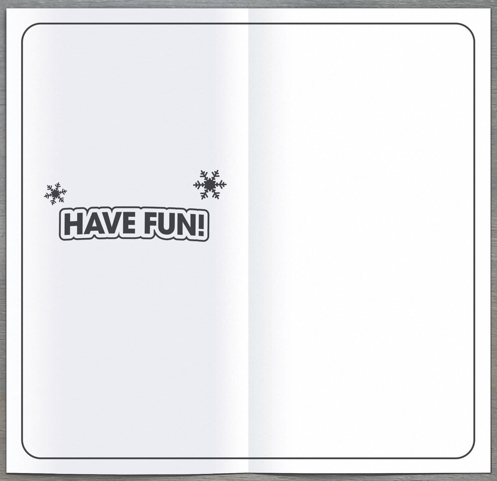 Kids Game On Christmas Card 