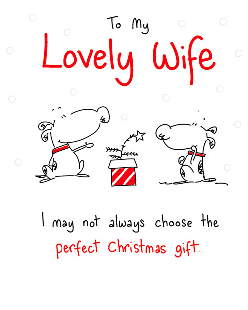Funny  Wife Christmas Card