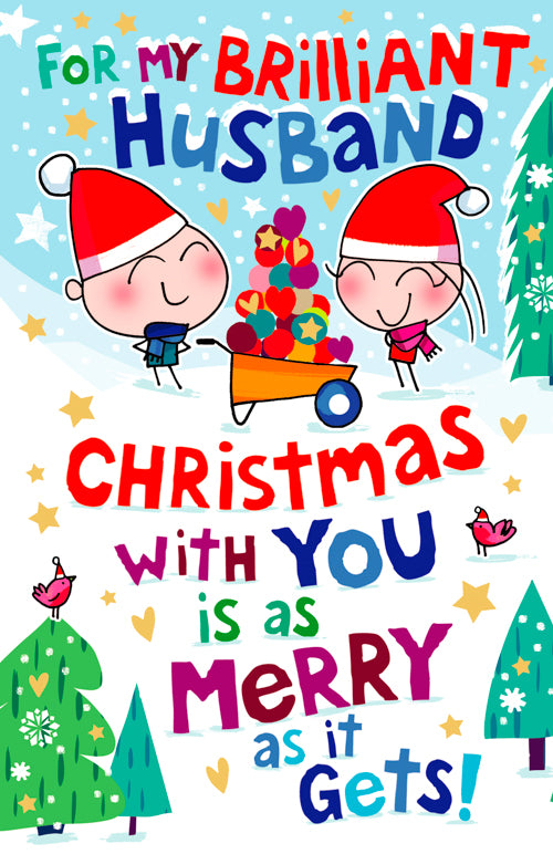 Funny Husband Christmas Card