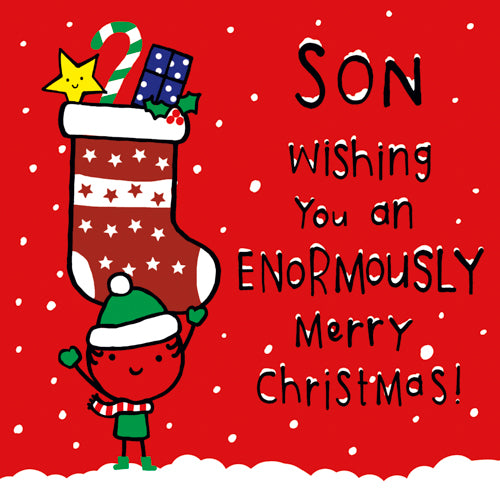 Funny Son Christmas Card