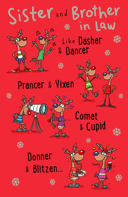 Funny Sister And Brother In Law Christmas Card