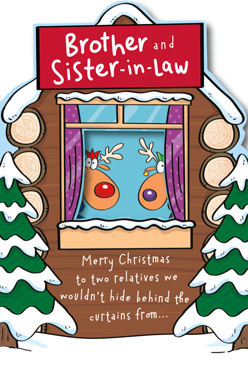 Funny Brother And Sister In Law Christmas Card