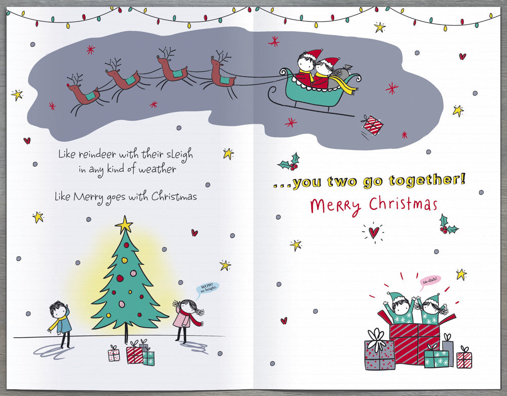 Both Of You Christmas Card