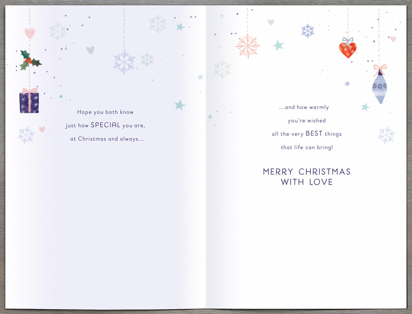 Special Couple Christmas Card