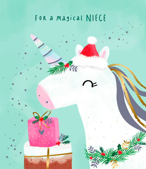 Magical Niece Christmas Card