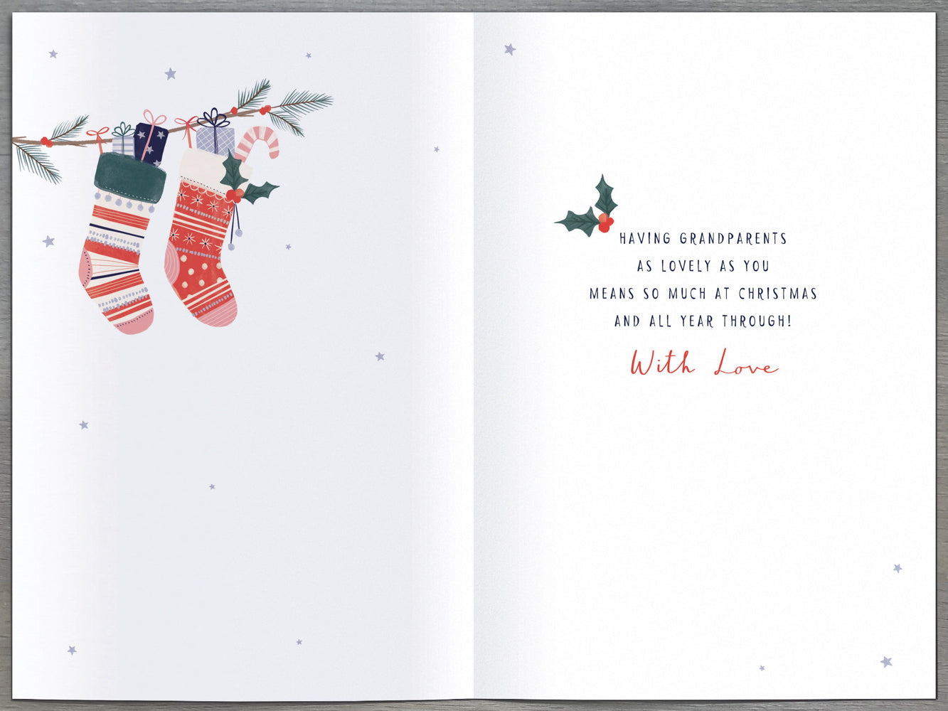 Nan And Grandad Christmas Card