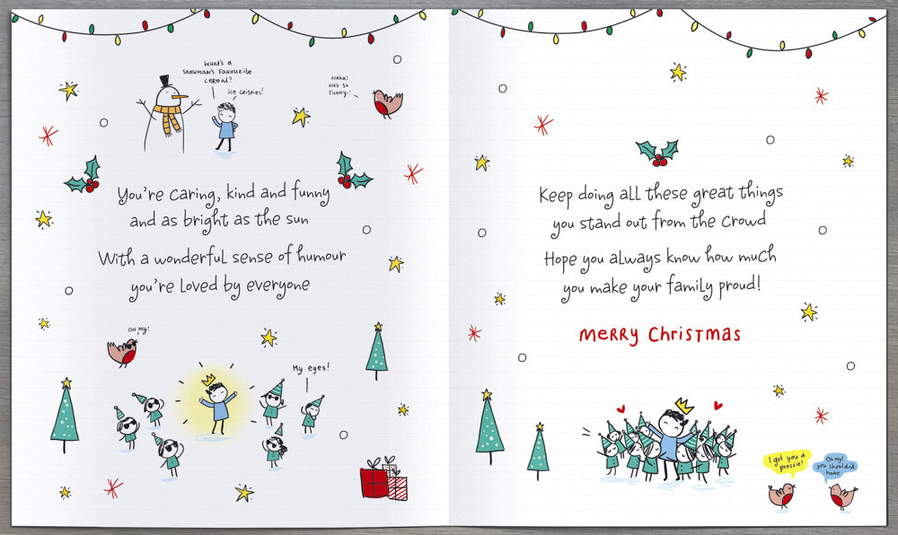 Brilliant Grandson Christmas Card 