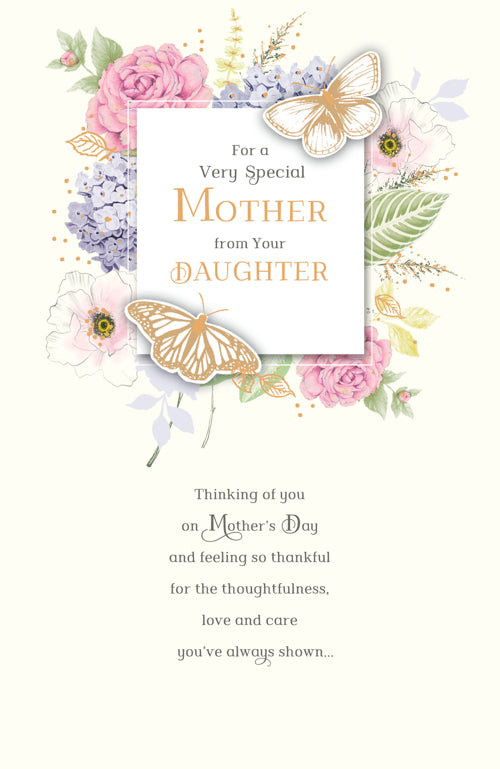 From Your Daughter Mothers Day Card