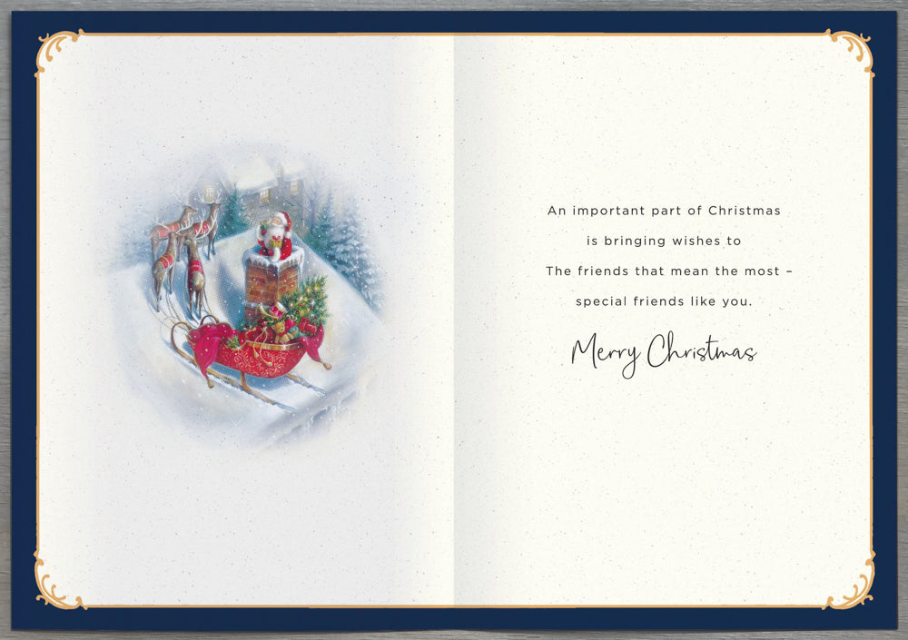 Seasons Greetings Friend Christmas Card