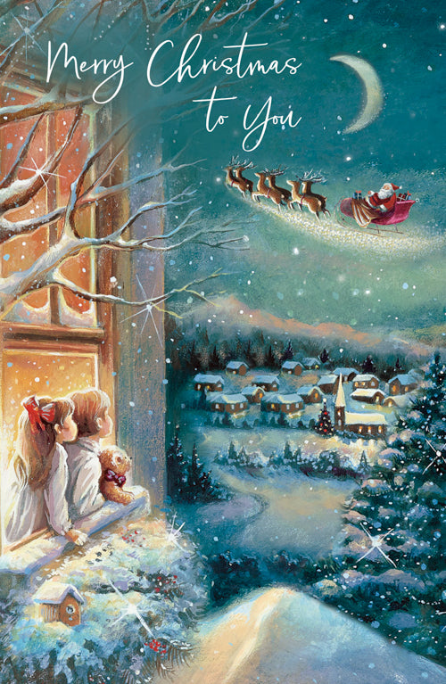 General Christmas Card - Snow Covered Home & Enjoy Every Minute