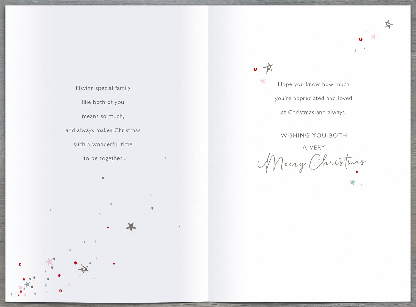 Special Son And Daughter In Law Christmas Card