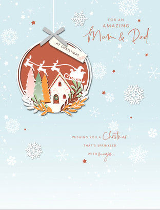 Mum And Dad Christmas Card Sprinkled With Magic Card Gallery
