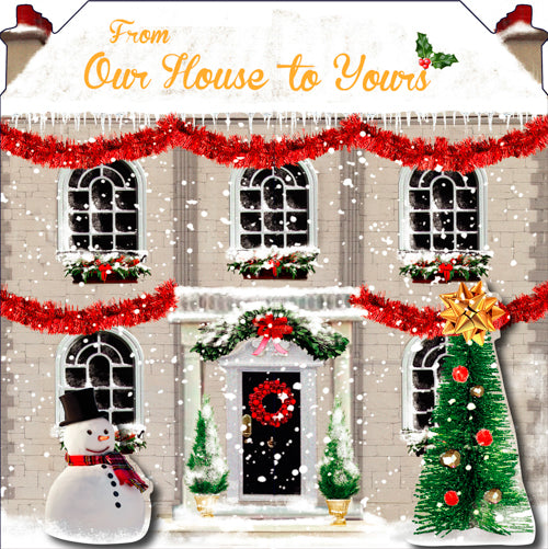 Funny House Christmas Card