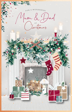 Mom And Dad Christmas Card